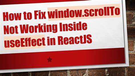 Window Is Not Defined Useeffect