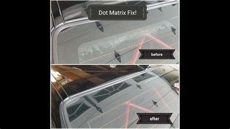 Window Tint Dot Matrix Problem