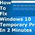 windows 10 keeps logging into temp profile issue