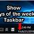 windows show day of week in taskbar