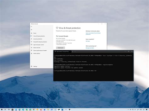 Windows 10 Antivirus Command