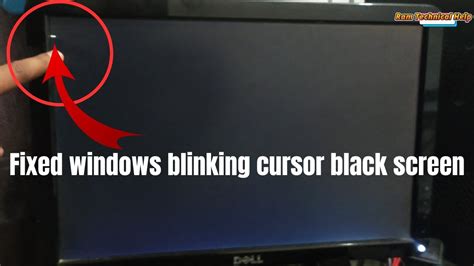 Windows 10 Black Screen With Cursor Blinking