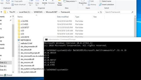 windows 10 check if .net framework is installed