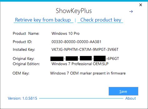 windows 10 pro key checker