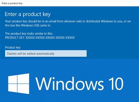 windows 10 product key activation code