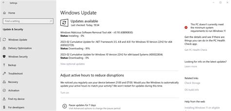 windows 10 security updates 2023