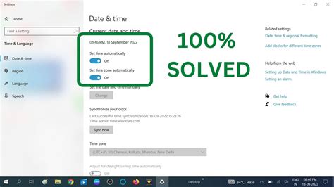 windows 10 set time automatically greyed out