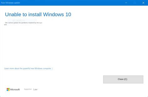 windows 10 unable to update system reserved partition