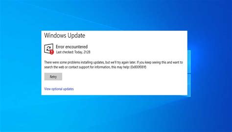 windows 10 update failed error 0x800f081f