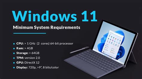 windows 11 minimum system specs