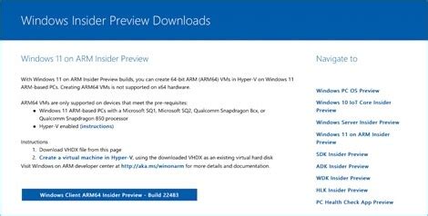 windows 11 on arm download