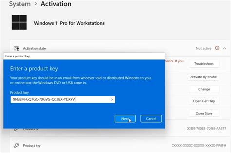 windows 11 pro for workstations upgrade key