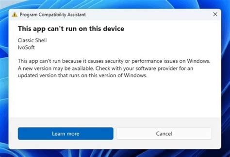 windows 11 program compatibility assistant