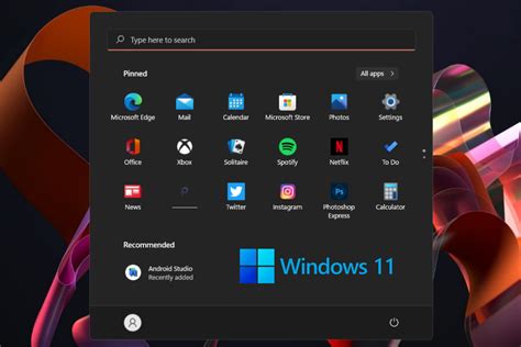 windows 11 start menu customization github