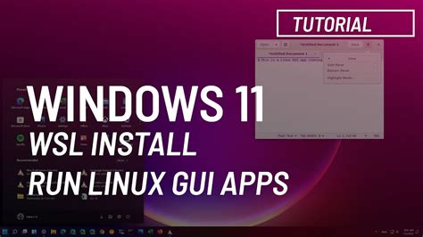 windows 11 wsl gui apps