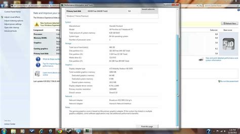 windows 7 check system specs