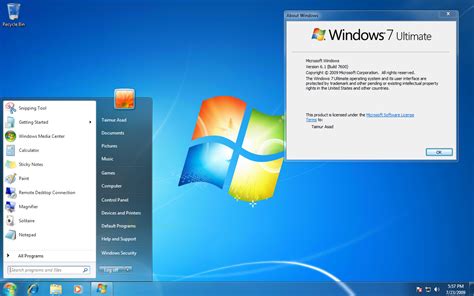 Windows 7 Operating System Build