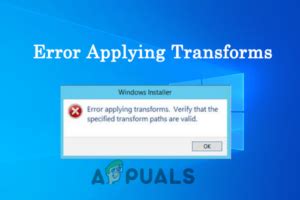Windows Admin Center Error Applying Transforms