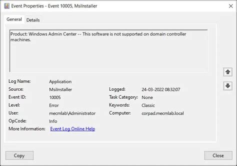 Windows Admin Center Not Supported On Domain Controller
