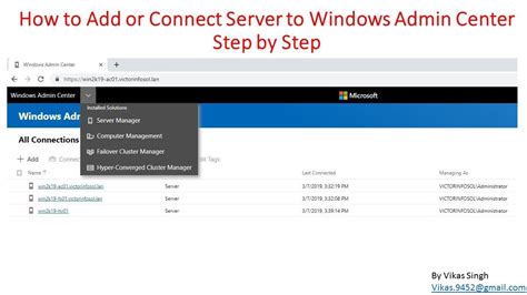 Windows Admin Center Update Multiple Servers