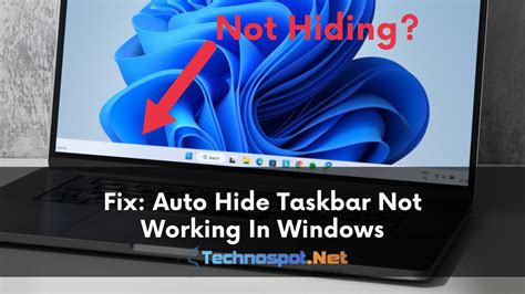 Windows Automatically Hide Taskbar Not Working