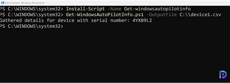 Windows Autopilot Csv Script