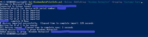 Windows Autopilot Info Script