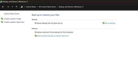 Windows Backup Does Not Recognize Drive