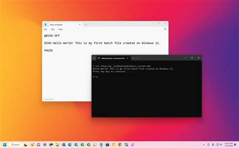 windows batch script for loop multiple commands