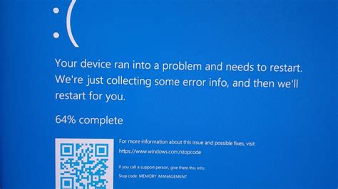 Windows Blue Screen Stop Code Memory Management