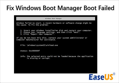 Windows Boot Manager Issue