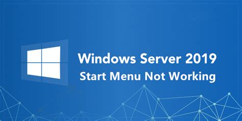 Windows Button Not Working Server 2019