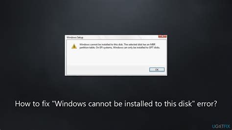 Windows Cannot Be Installed To This Disk Setup Does Not Support Usb