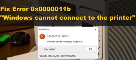 1 Sửa Lỗi Windows Cannot Connect To The Printer. Operation Failed With