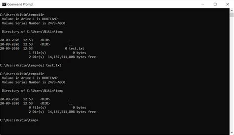 windows cmd command delete directory