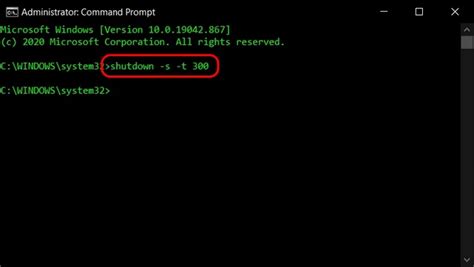 windows cmd shutdown command timer