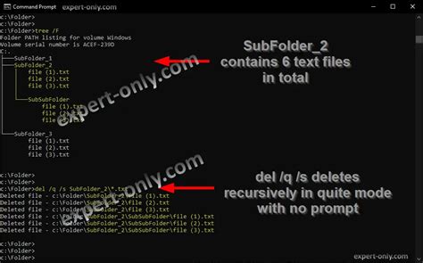 Windows Command Prompt Delete Folder Recursively