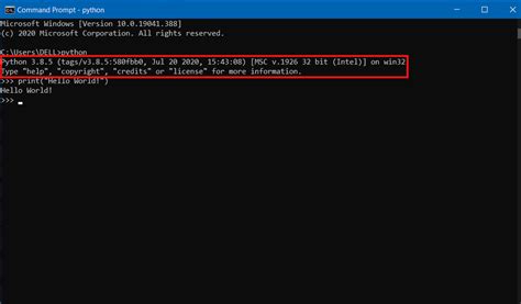 Windows Command Prompt Which Python