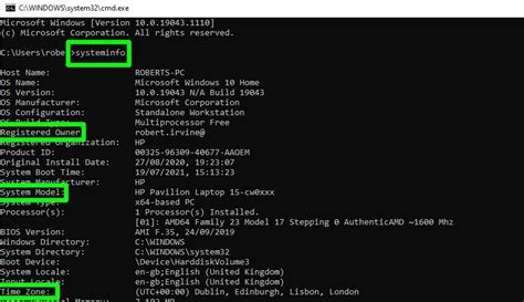 windows command to check pc specs