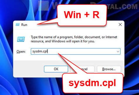 windows command to open system properties