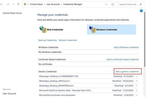 Windows Credential Manager Batch
