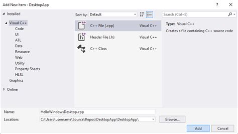 Windows Desktop Application C++