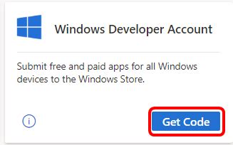 Windows Developer Account