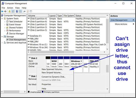 Windows Disk Management Cannot Assign Drive Letter