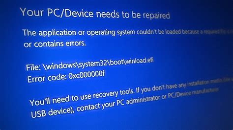 windows error code 0xc00000f reddit