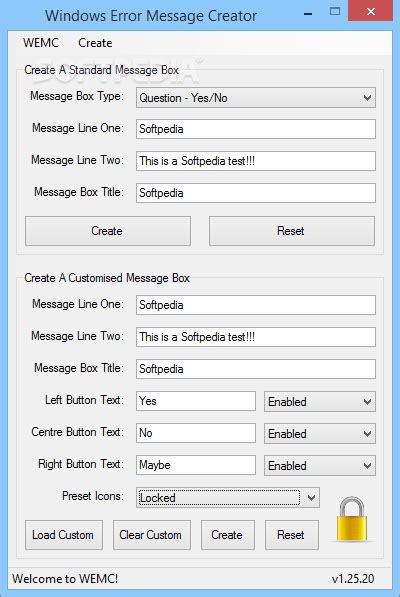 Windows Error Message Creator Download