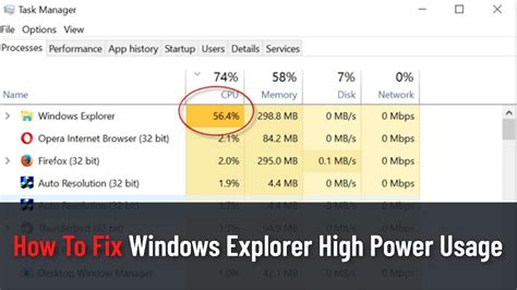 Windows Explorer Very High Power Usage