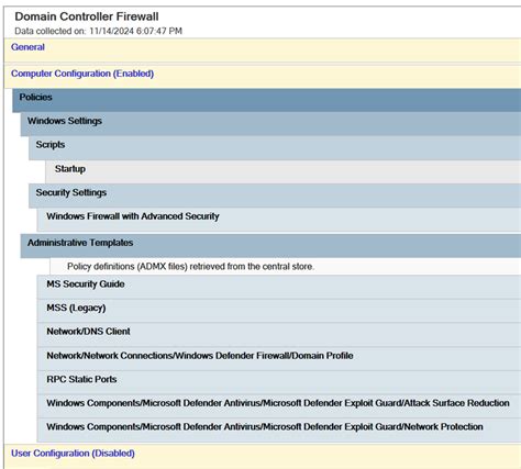 Windows Firewall For Domain Controller