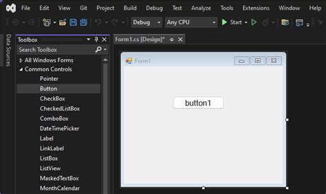 Windows Forms Add Button