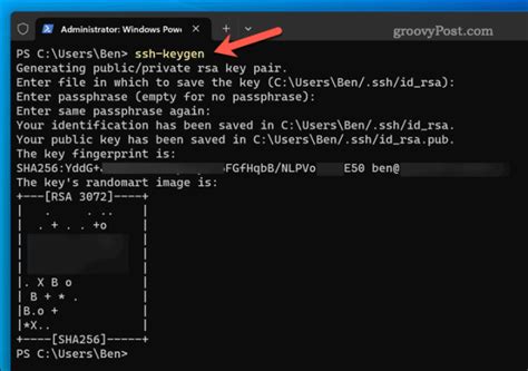Windows Generate Ssh Keygen